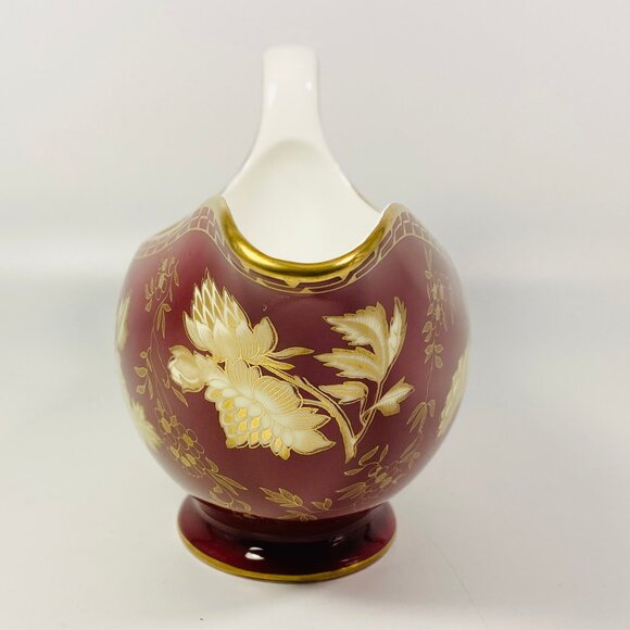 RARE !! Wedgwood Ruby Red Tonquin gravy boat and matching tray-Made in England - Picture 2 of 12